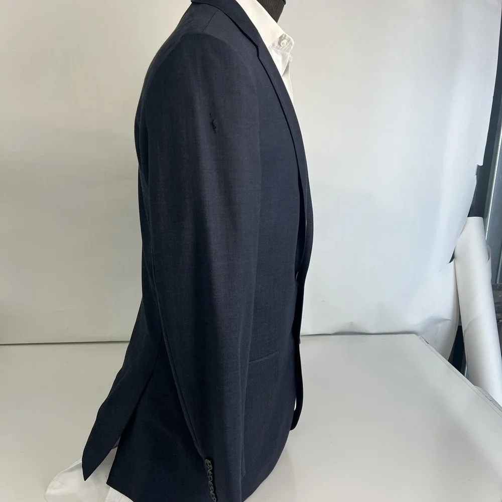 J.Crew Ludlow Blazer Mens 38R Slim Blue Italian Wool Tollegno 1900 Jacket